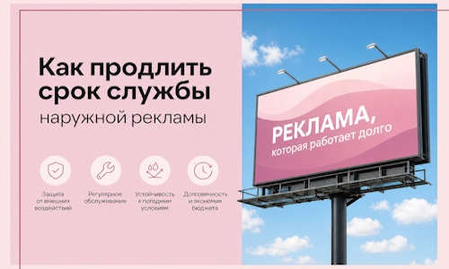 Как продлить срок службы наружной рекламы в Подольске