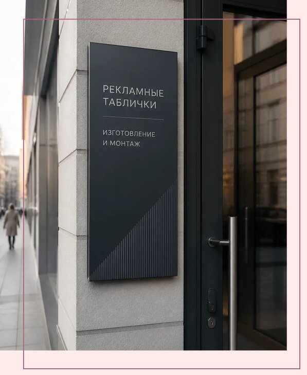 Рекламные таблички в Подольске по цене от 4688 р. | Аванза-Пдл