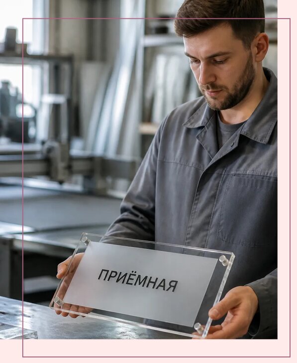 Таблички из оргстекла на заказ в Подольске от 4063 р. | Аванза-Пдл